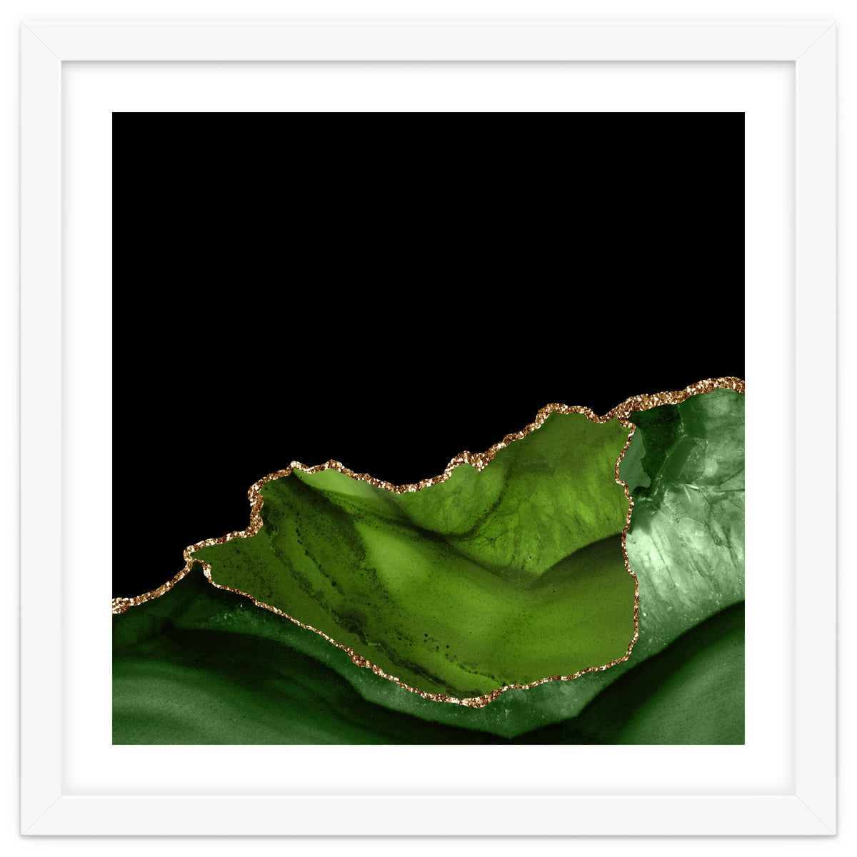 Green & Gold Agate Texture 06