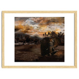 Elephant Scenic Golden Sunset African Wildlife Landscape thumbnail