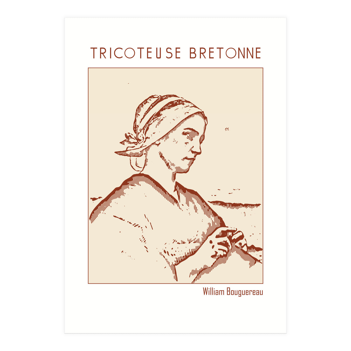 Tricoteuse Bretonne – William Bouguereau (Print Only)