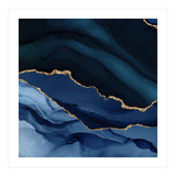 Navy & Gold Agate Texture 12 (Print Only) thumbnail