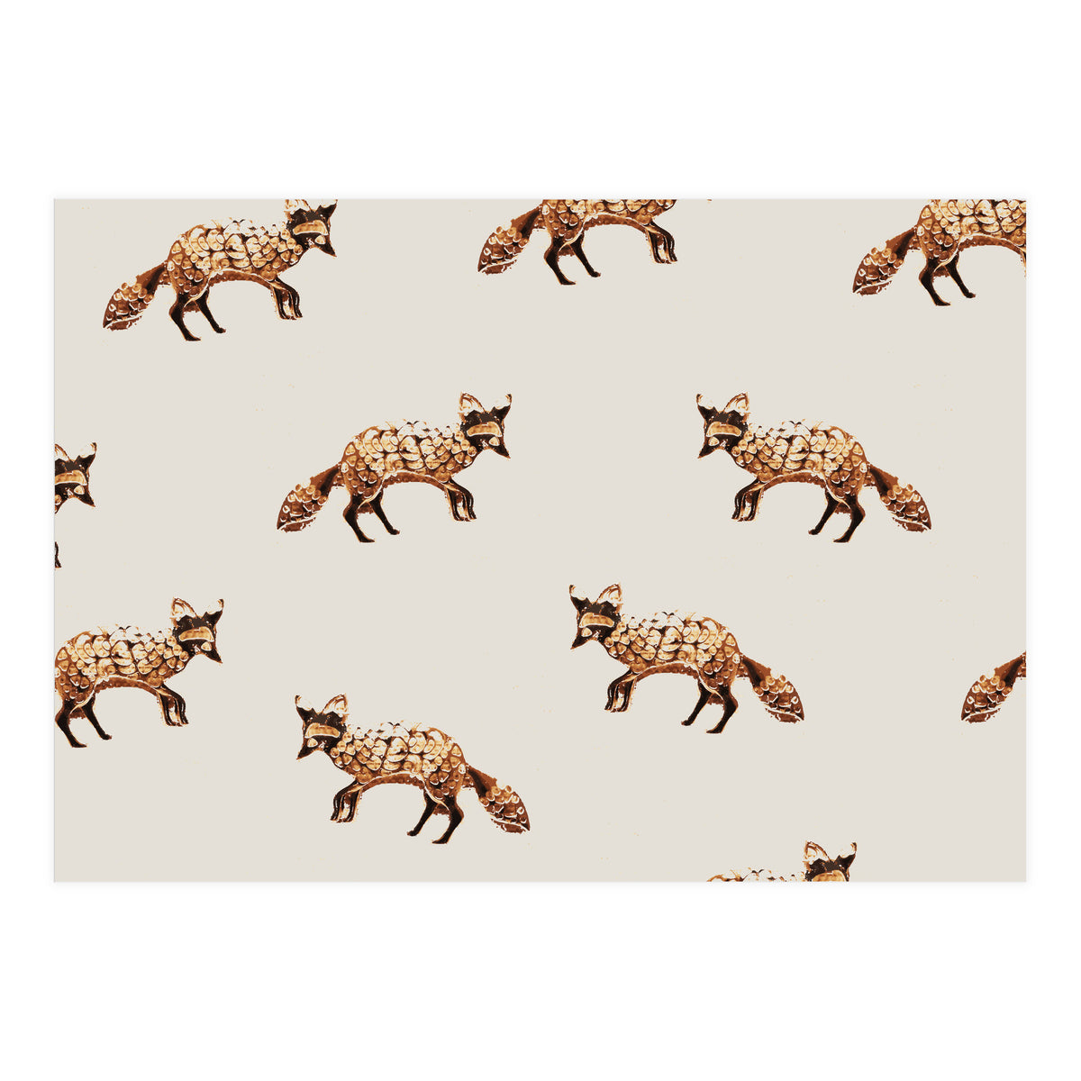 Gold Fox Pattern (Print Only)