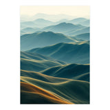 Minimalist Misty Mountain Landscape Wall Art (Print Only) thumbnail