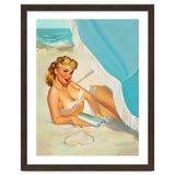 Pinup Sexy Blonde On The Beach thumbnail