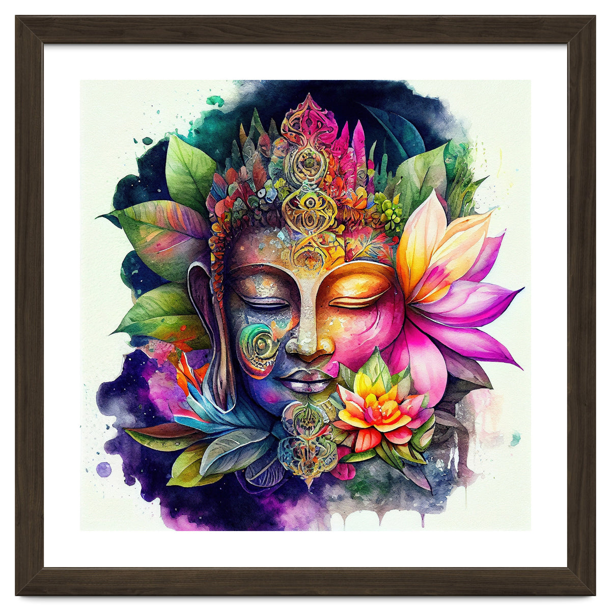 Floral Awakening Buddha
