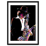 Gato Barbieri  Argentine Jazz Saxophonist Colorful Art thumbnail