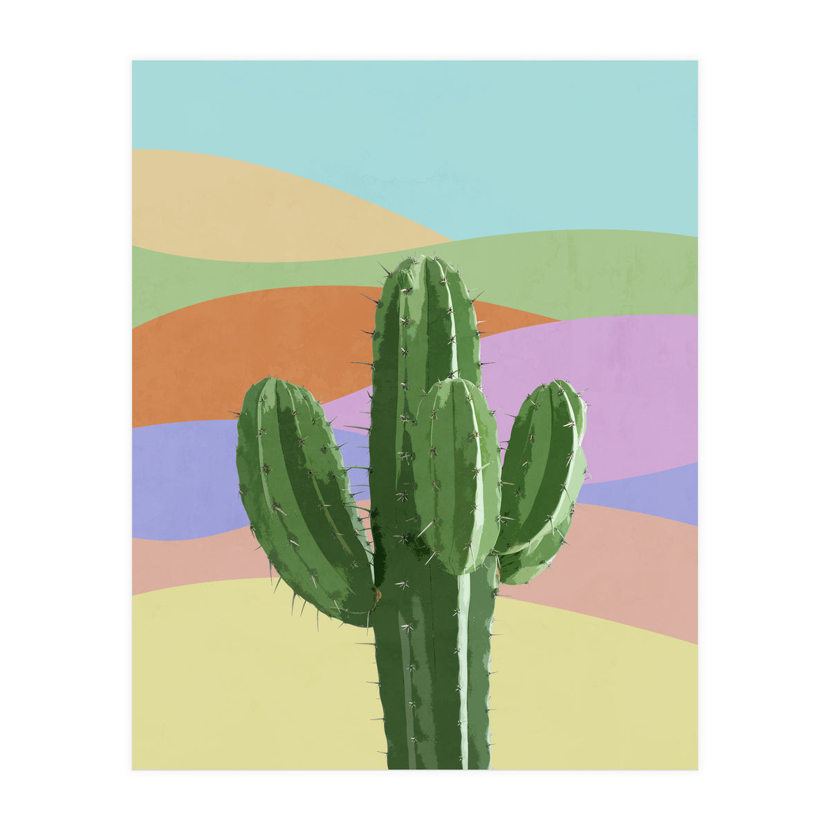 Colorful Cactus 1 (Print Only)