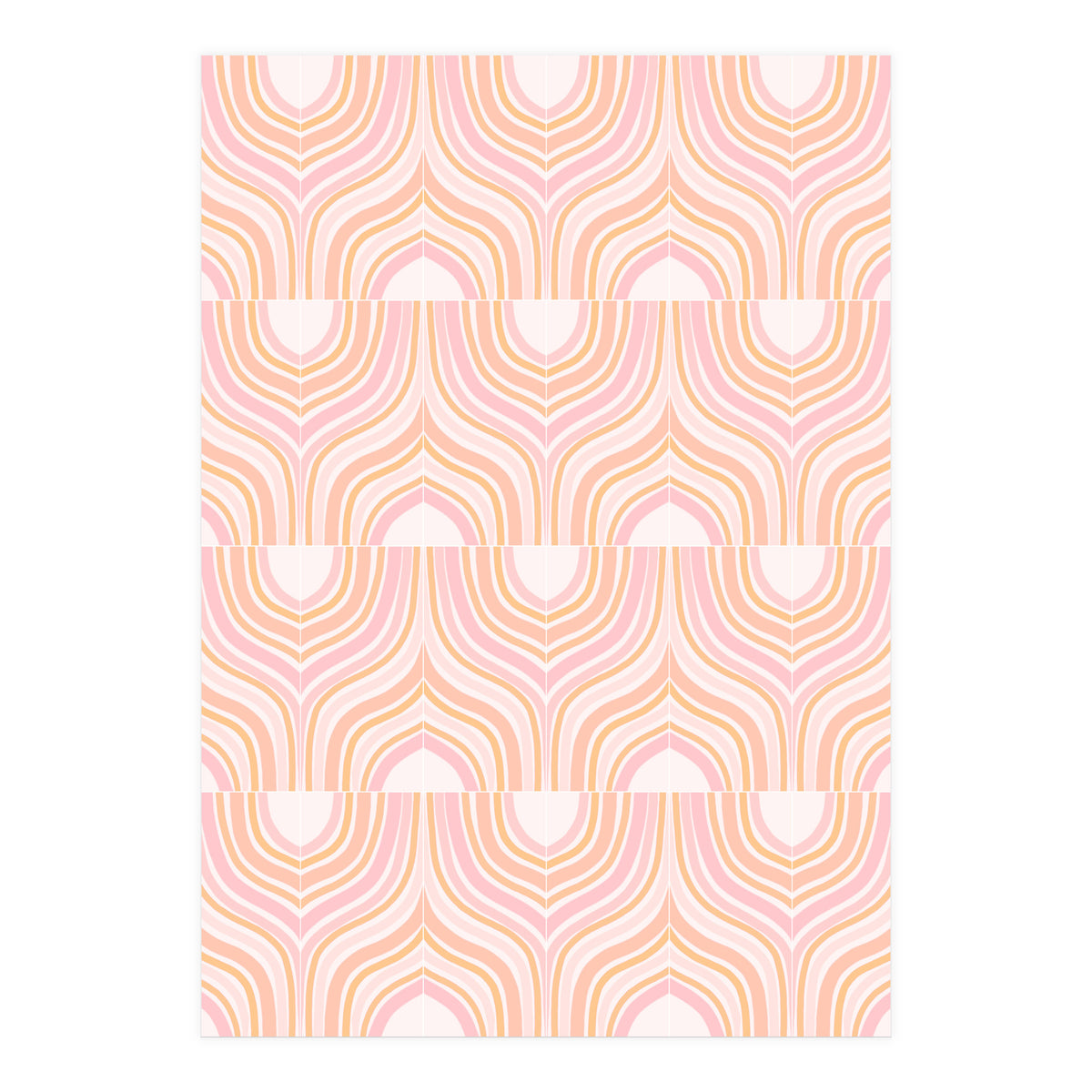 Peachy Marbeling Tiles (Print Only)