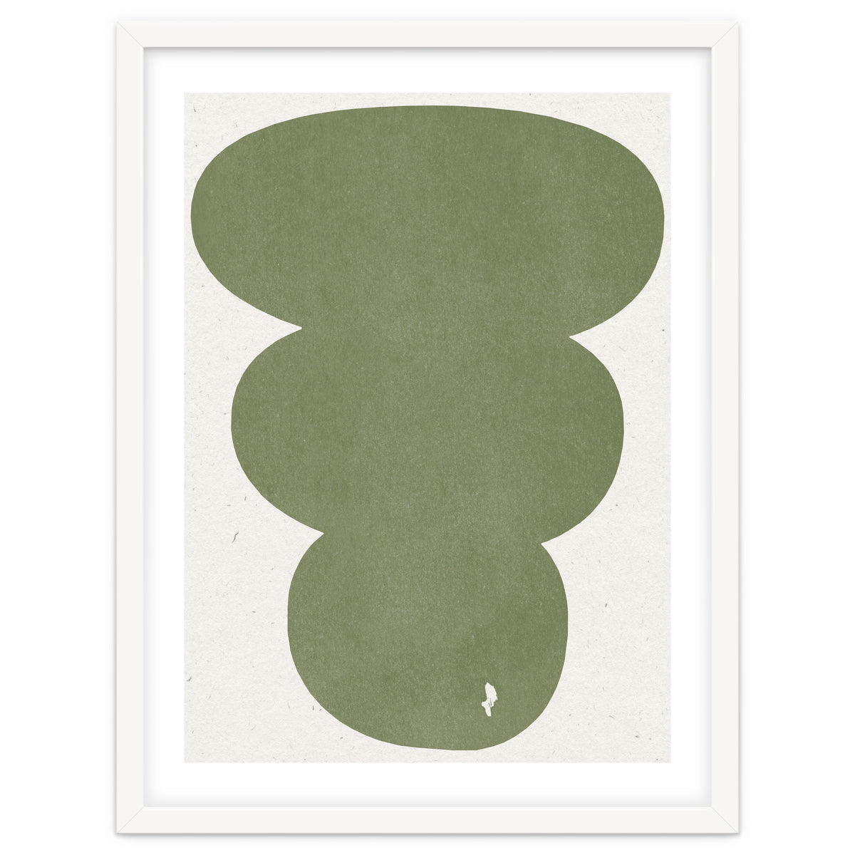 GREEN WATERCOLOR SHAPES NO.4