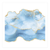 Blue & Gold Glitter Agate Texture 05 (Print Only) thumbnail