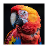 Scarlet Macaw Parrot Close Up Portrait Vivid Colors (Print Only) thumbnail