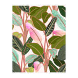 Color Paradise, Tropical Colorful Modern Bohemian Illustration, Eclectic Botanical Plant (Print Only) thumbnail