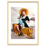 Pinup Sexy Girl Left At The Bus Station thumbnail