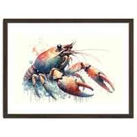 Colorful Lobster Watercolor