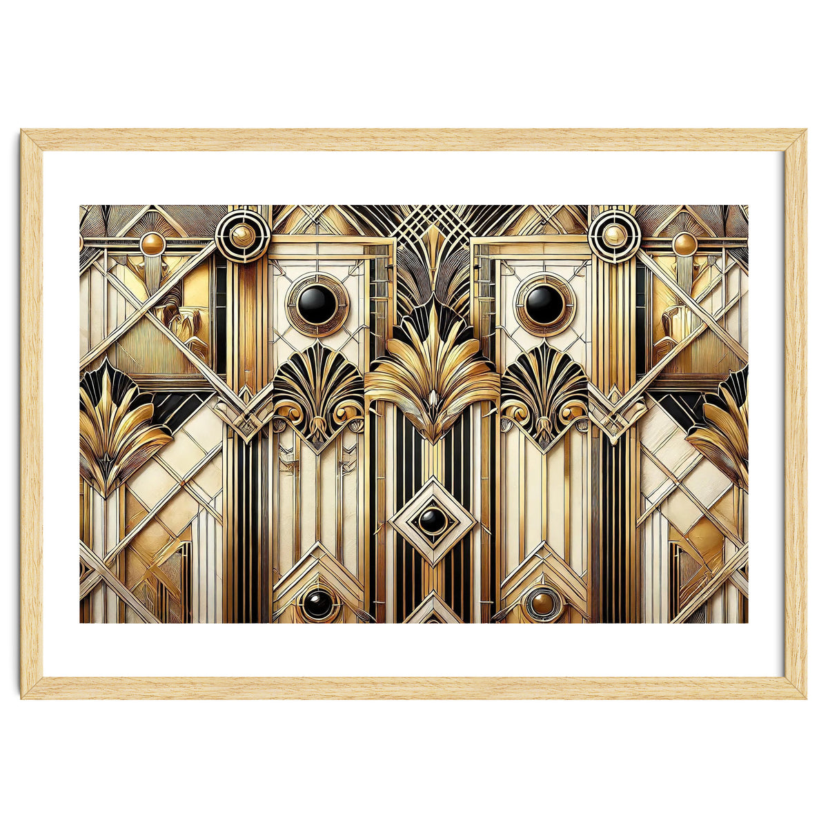 Art Deco Gold Geometric Pattern