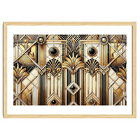 Art Deco Gold Geometric Pattern