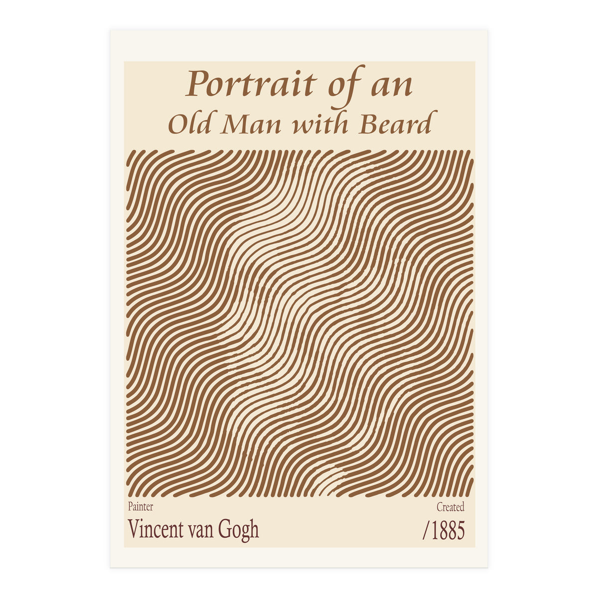 Portrait Of An Old Man With Beard – Vincent Van Gogh (1885) (Print Only)