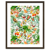 Birds And Butterflies In Tropical Jungle thumbnail