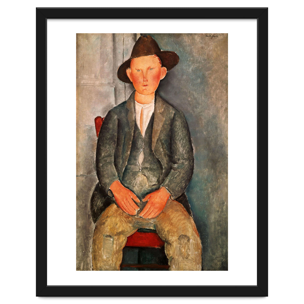 Amadeo Modigliani / 'The Young Farmer', 1918, Oil on canvas.