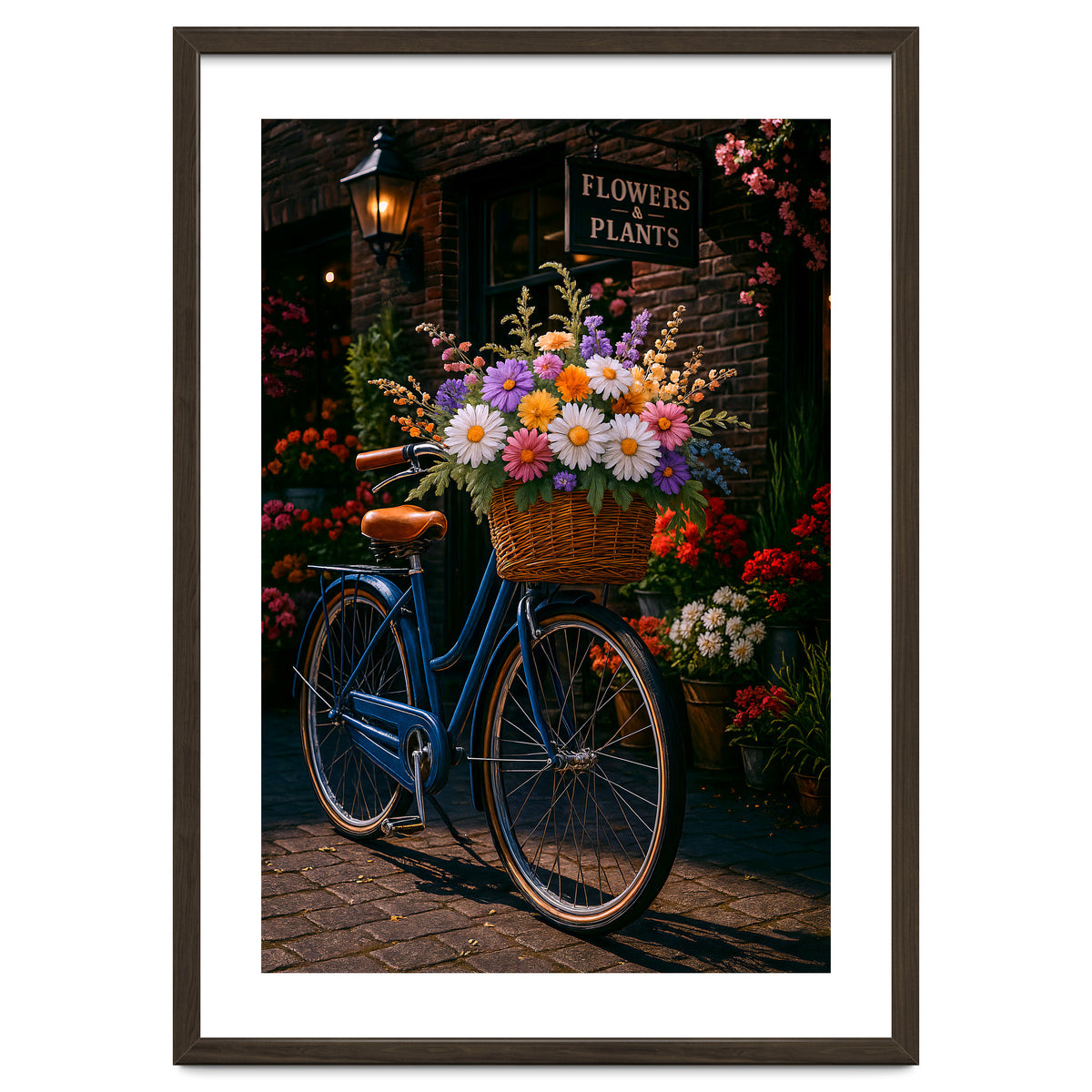The Aesthetic of a Bicycle at a Flower Shop