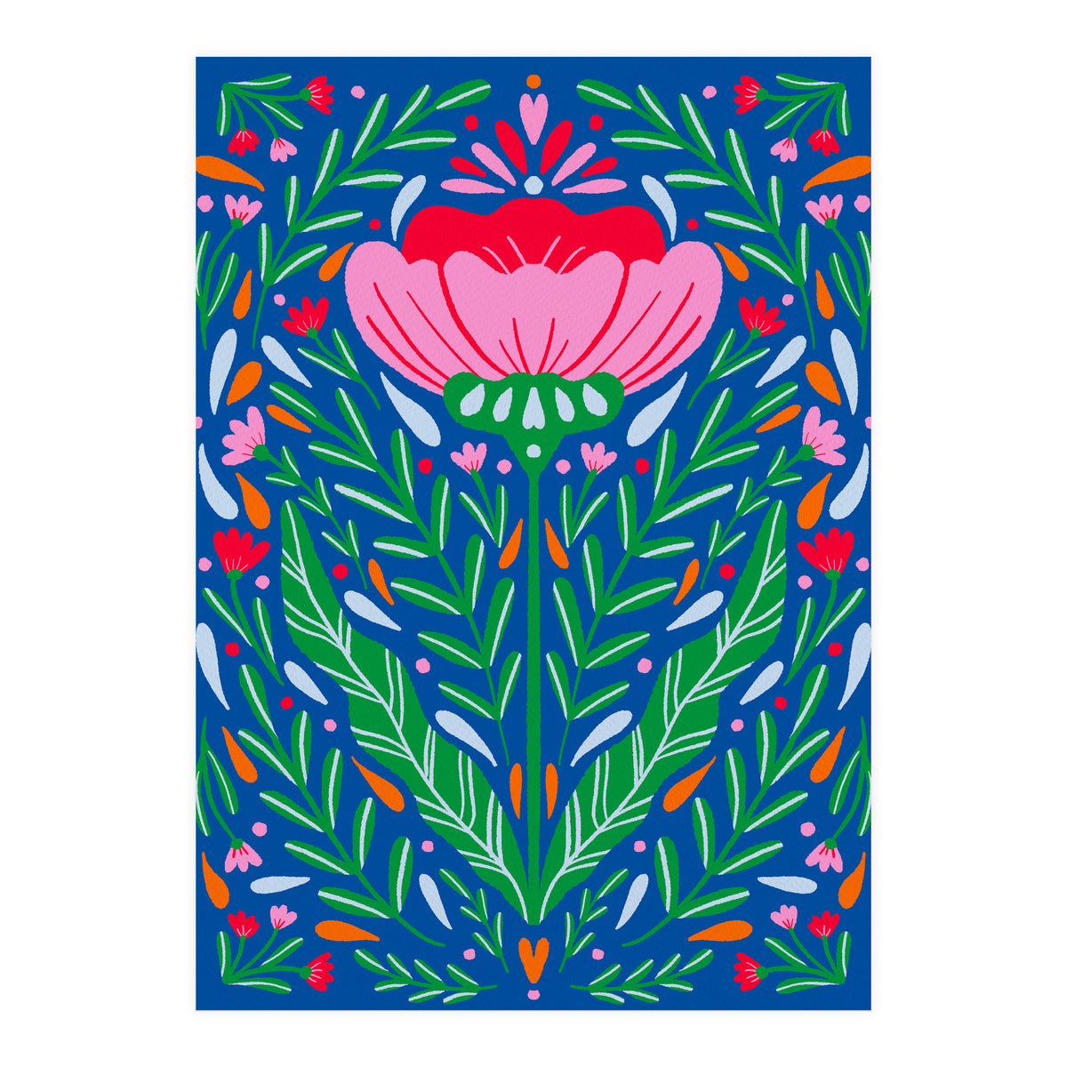 Bold Symmetrical Floral  (Print Only)