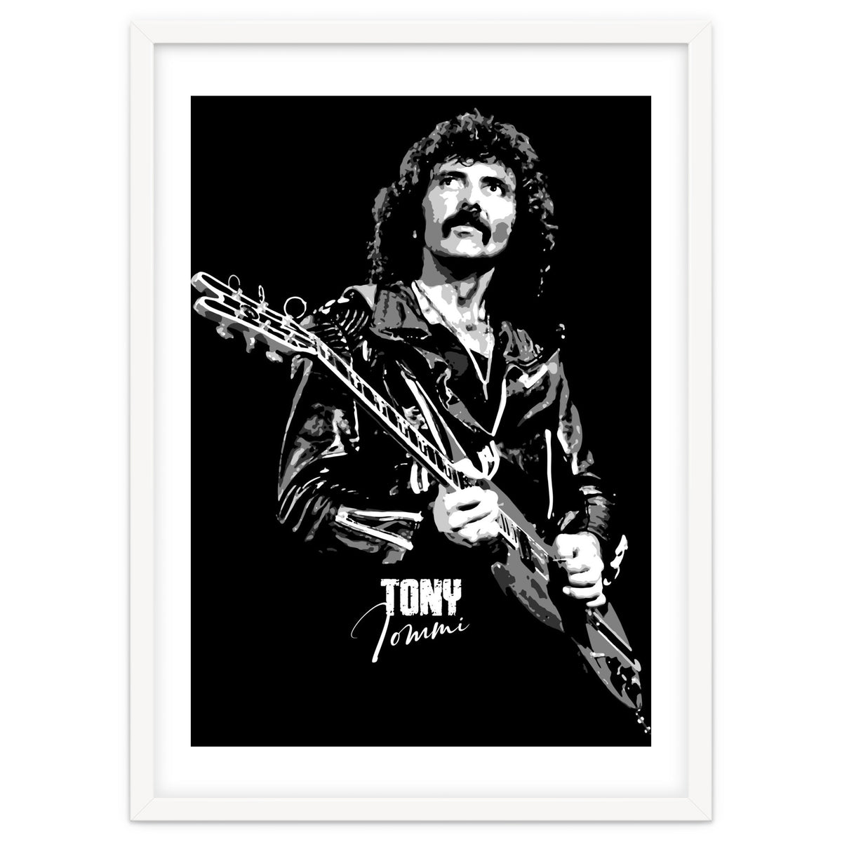Tony Iommi American Musician Legend In Grayscale