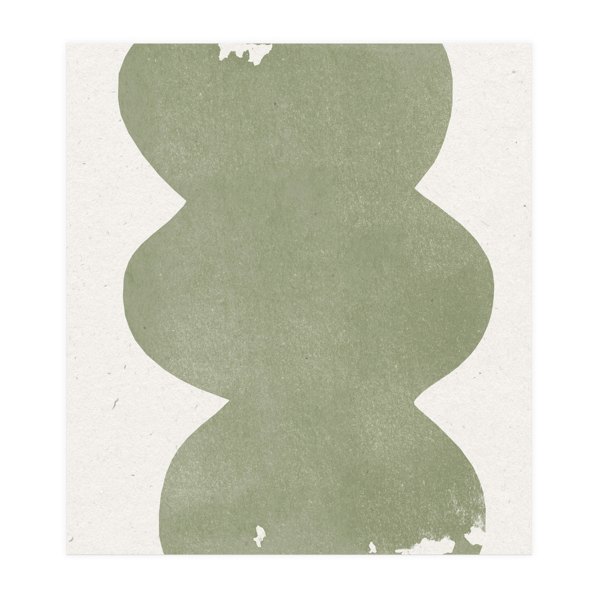 GREEN WATERCOLOR SHAPES NO.2 (Print Only)