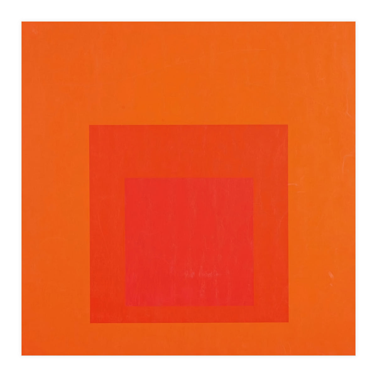 JOSEF ALBERS - HOMAGE TO THE SQUARE RED  (Print Only)