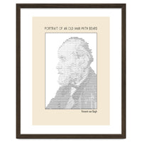 Portrait Of An Old Man With Beard – Ascii Art (vincent Van Gogh)