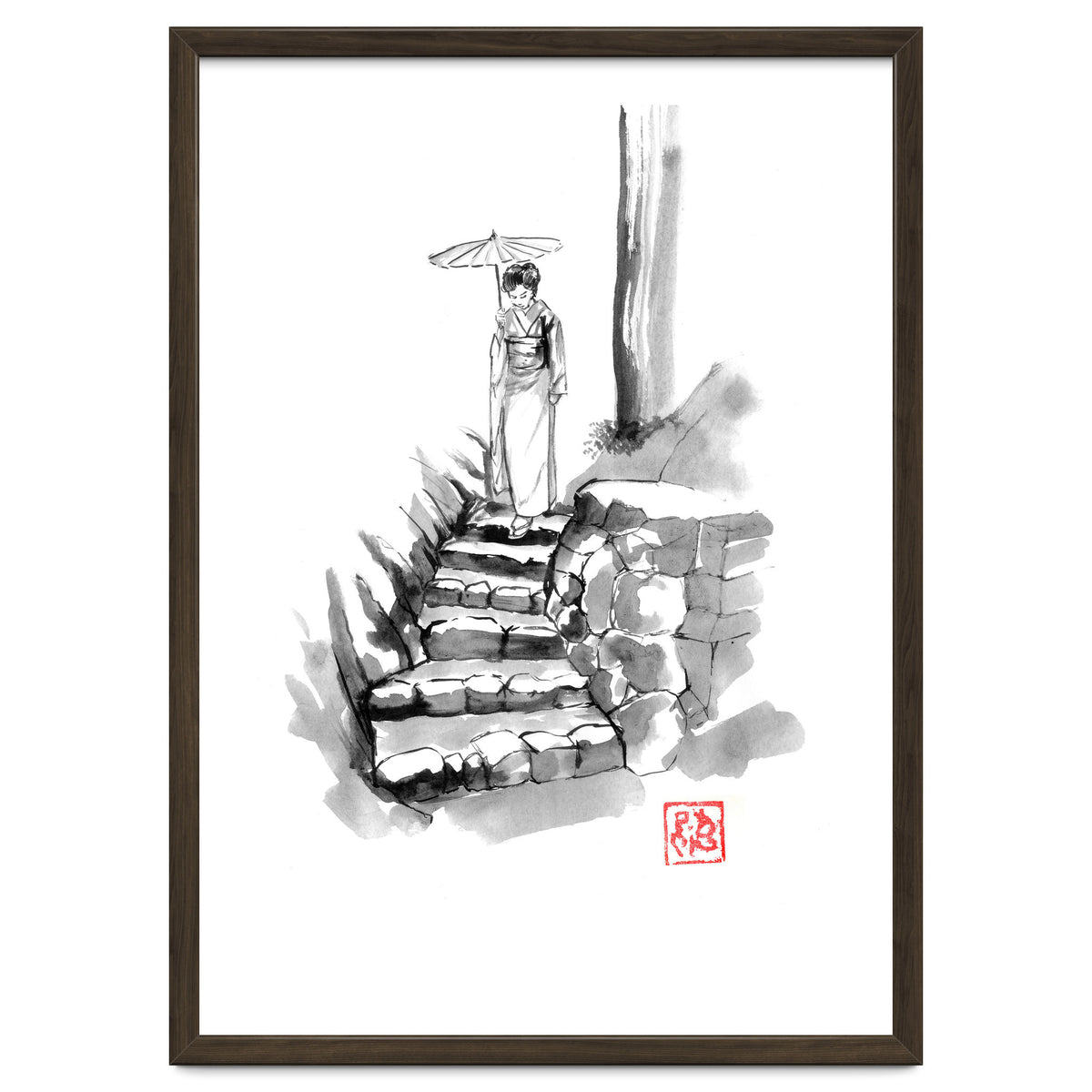 woman Descending Stairs