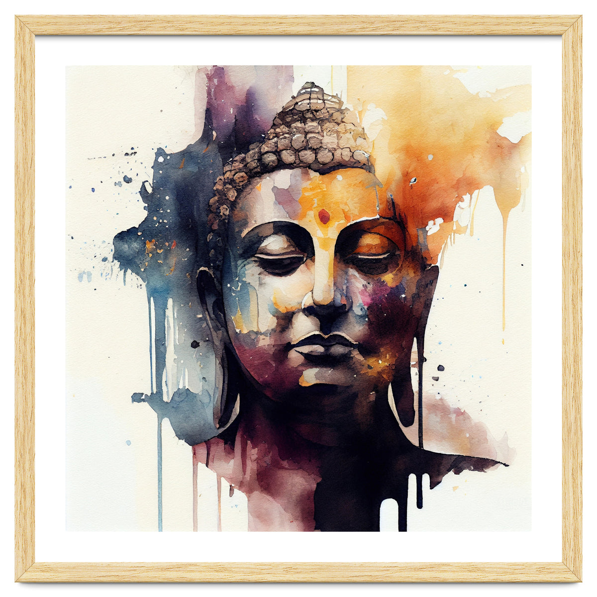 Watercolor Buddha #2