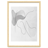 Abstract Black And White Flowing Lines And Shapes thumbnail