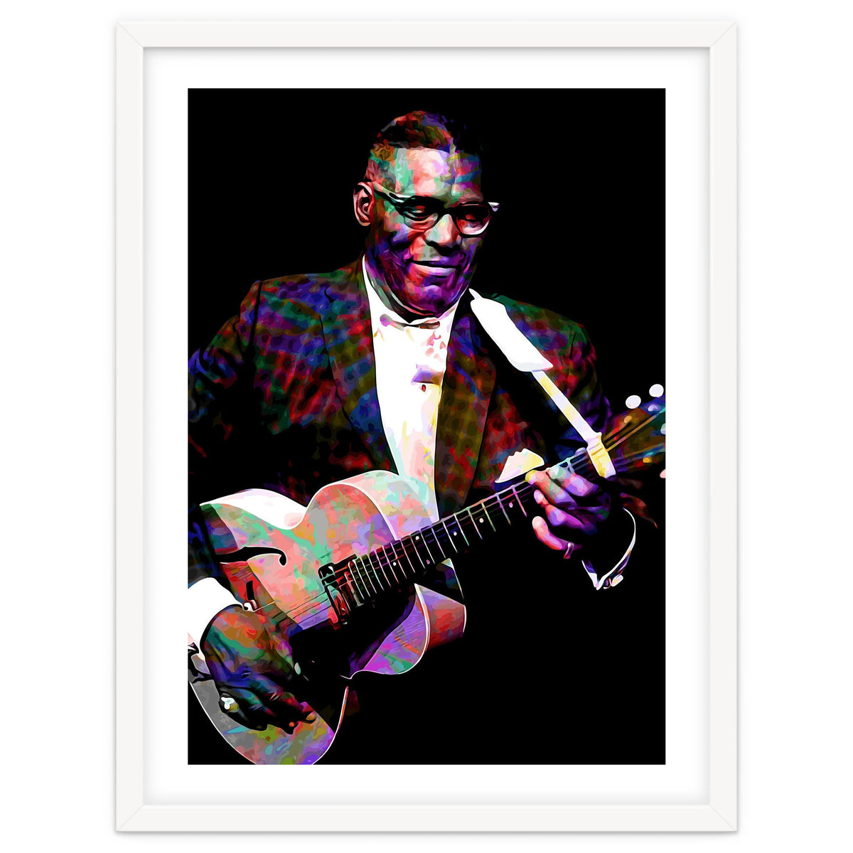 Howlin Wolf American Blues Guitarist Colorful