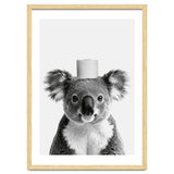 Koala, Toilet Paper Crown, Cute Animal Bathroom Art thumbnail