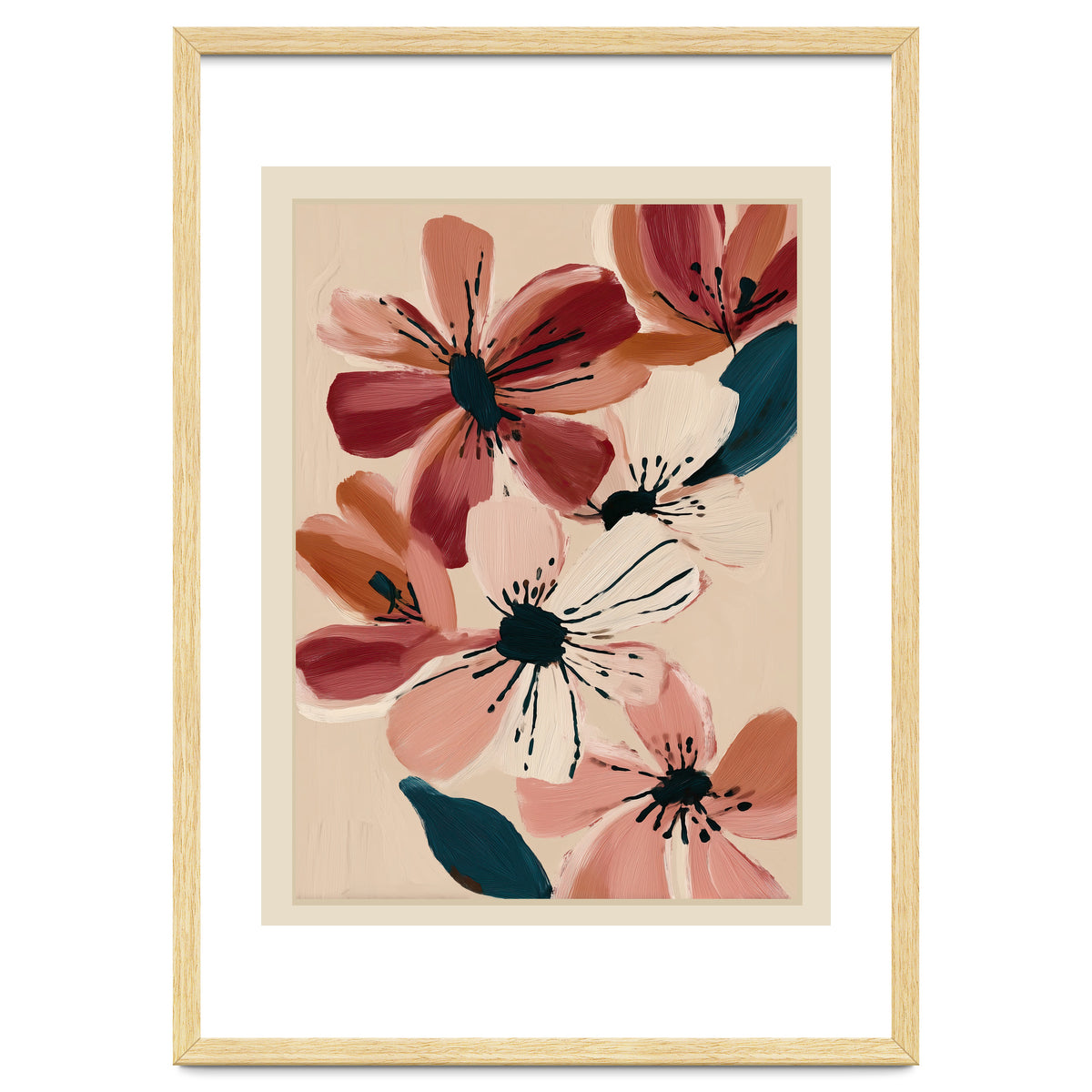 Blush And Wine Blossoms II