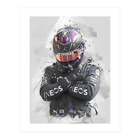 Lewis Hamilton F1 (Print Only)