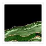 Green & Gold Agate Texture 17  (Print Only) thumbnail