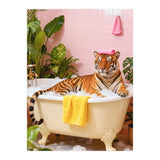 Leopard in Bathtub, Surreal Bathroom Scene (Print Only) thumbnail
