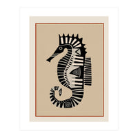 Striped Seahorse II (Print Only)
