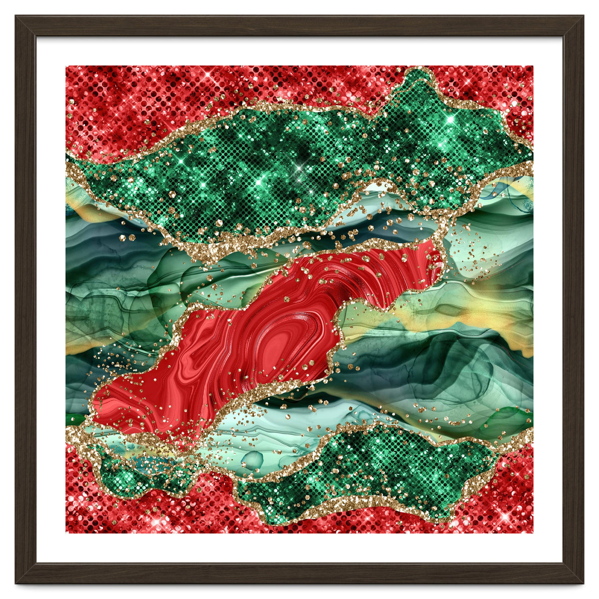 Christmas Glitter Agate Texture 03