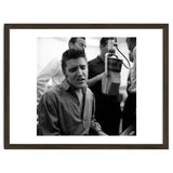 The American singer Elvis Presley during a recording session in 1956. thumbnail