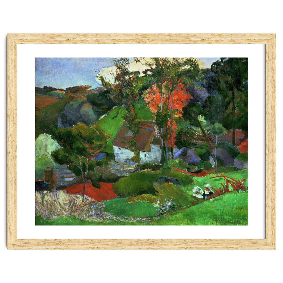 Paul Gauguin / 'Aven running through Pont-Aven', 1888, Oil on canvas.