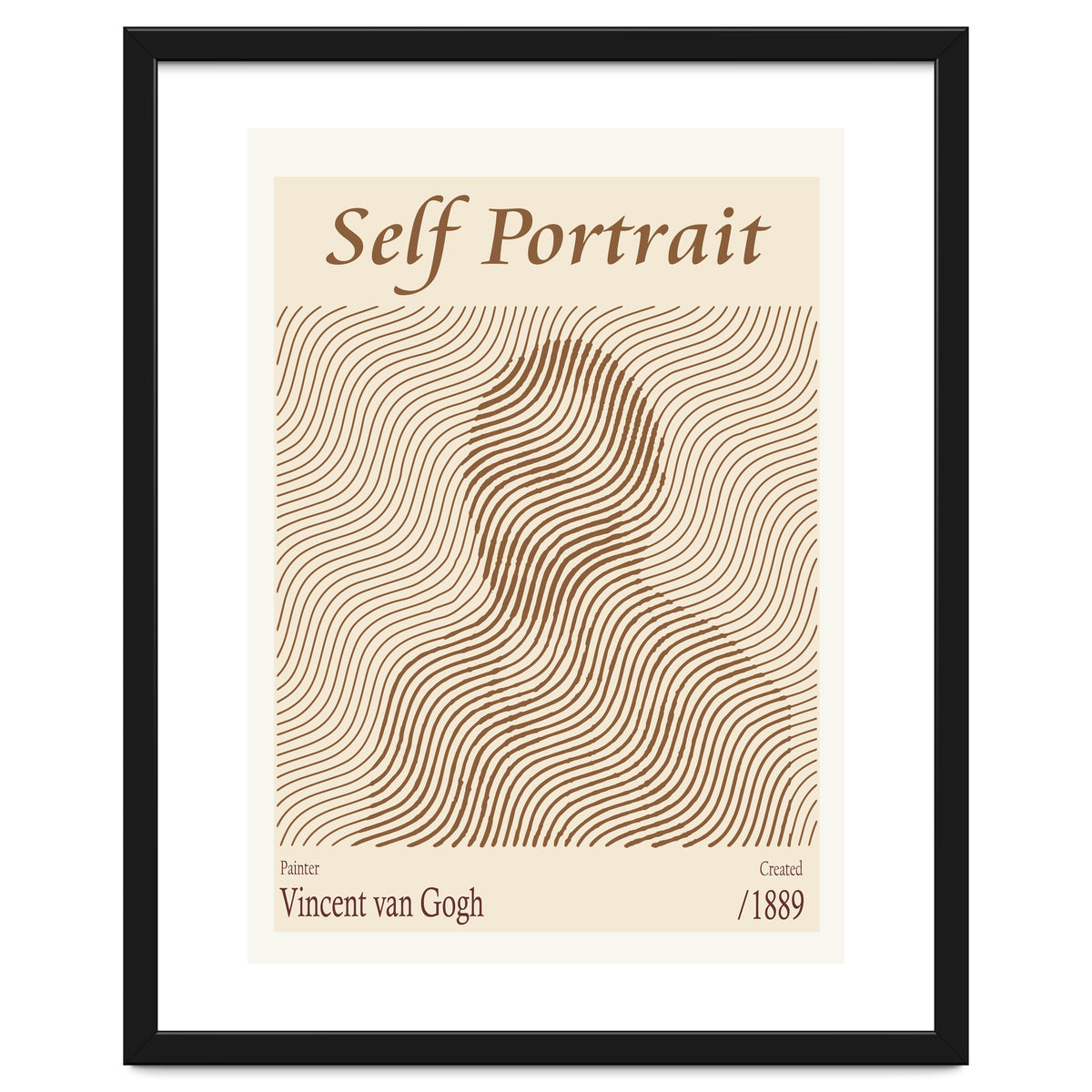 Self Portrait Vincent Van Gogh (1889)