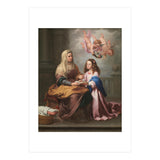 Bartolomé Esteban Murillo / 'Saint Anne with the Virgin', ca.  1655, Spanish School. VIRGIN MARY. (Print Only) thumbnail