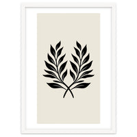 Minimalist Laurel Wreath: Botanical Line Art
