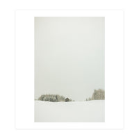 Minimalistic snow landscape (Print Only)
