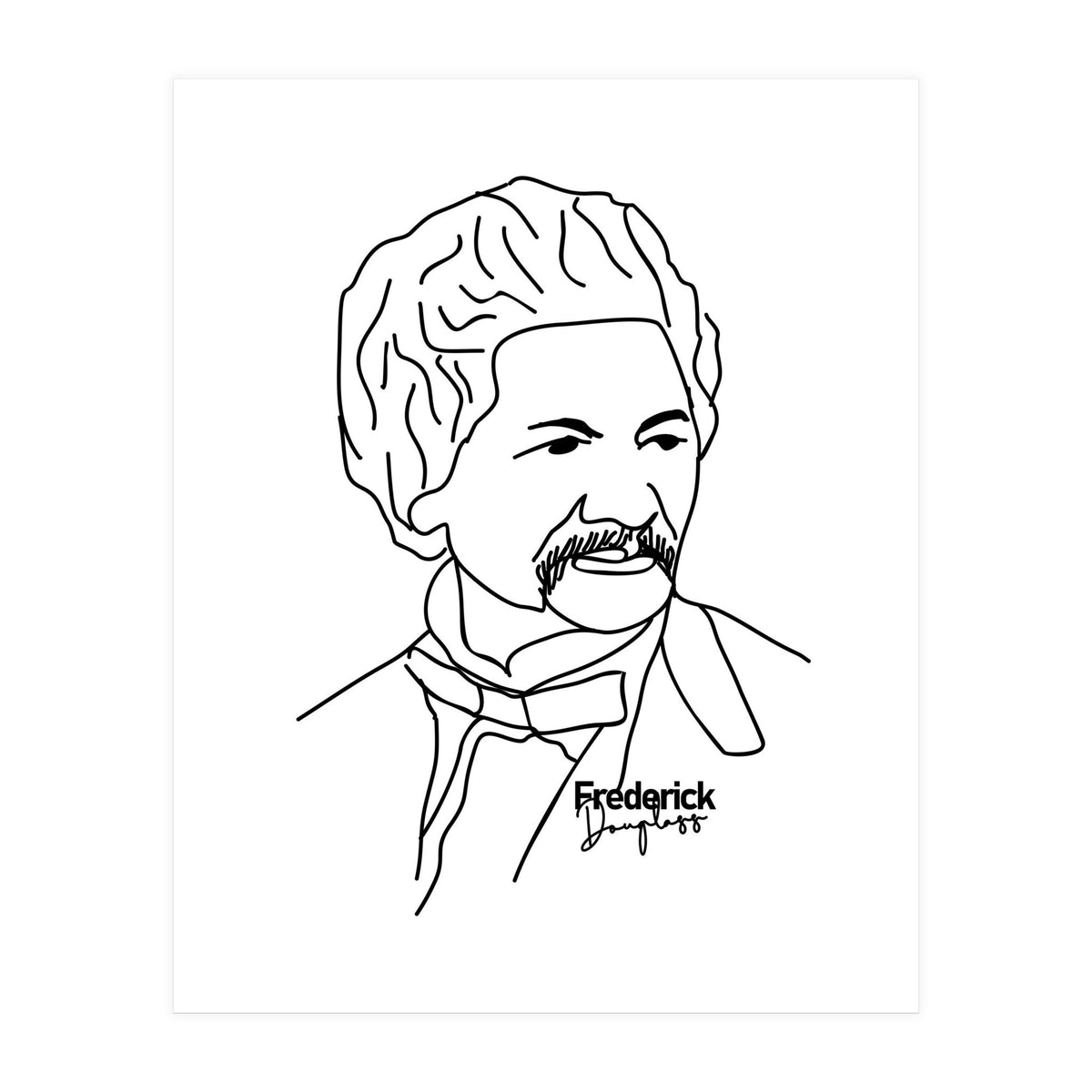 Frederick Douglass Illustration (Print Only)