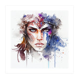 Watercolor Warrior Woman #1 (Print Only) thumbnail