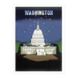 Washington, White House at Night (Print Only) thumbnail