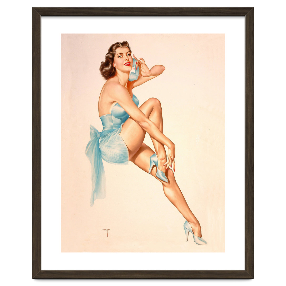 Beautiful Pinup Woman Posing In Ballerina Costume