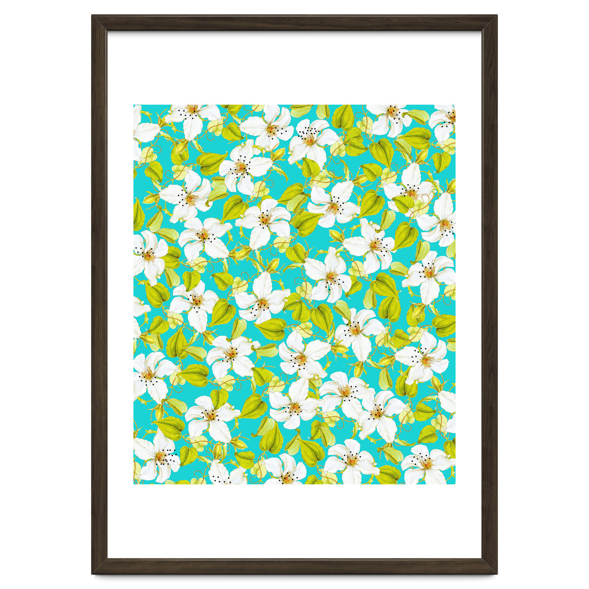 White Floral #society6 #decor #pattern